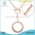 3mm 16" stainless steel rose gold toggle rolo chain, 2015 memory floating charm locket chain